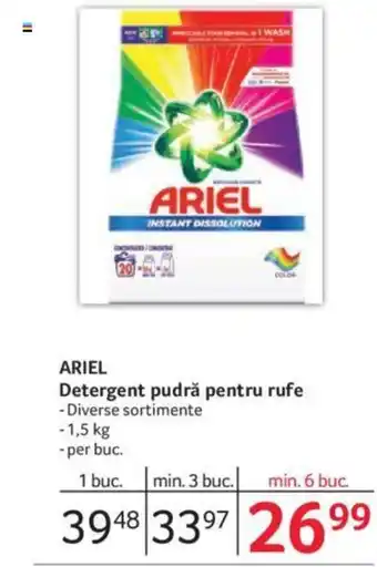 Selgros ARIEL Detergent pudră pentru rufe Ofertă