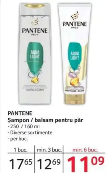 Selgros PANTENE Şampon / balsam pentru păr Ofertă