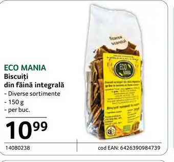 Selgros ECO MANIA Biscuiți din făină integrală Ofertă