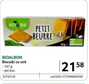 Selgros BIOALBON Biscuiți cu unt Ofertă