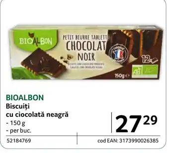 Selgros BIOALBON Biscuiți cu ciocolată neagră Ofertă