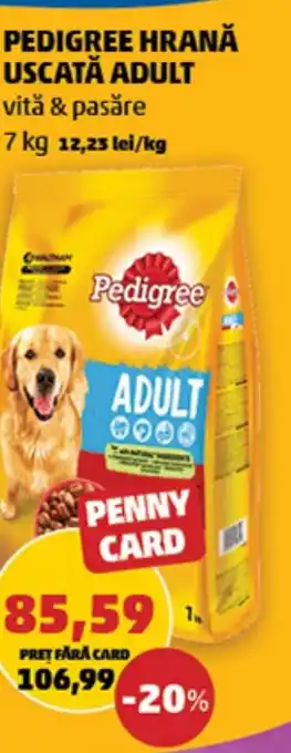 Penny PEDIGREE HRANĂ USCATĂ ADULT 7 kg Ofertă