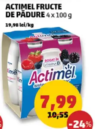 Penny ACTIMEL FRUCTE DE PĂDURE 4 x 100 g Ofertă