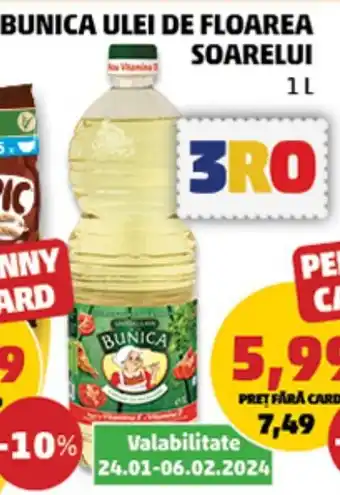 Penny BUNICA ULEI DE FLOAREA SOARELUI 1 L Ofertă