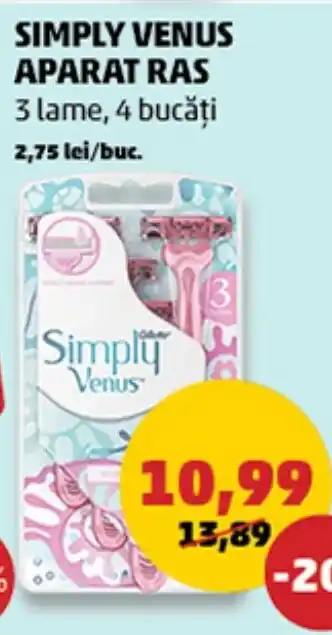 Penny SIMPLY VENUS APARAT RAS Ofertă