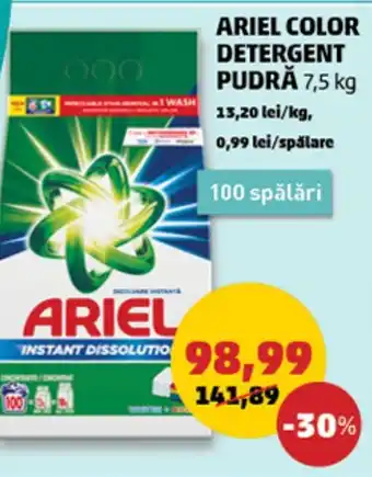 Penny ARIEL COLOR DETERGENT PUDRĂ 7,5 kg Ofertă