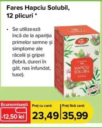 Fares Hapciu Solubil, 12 plicuri