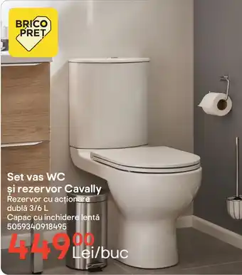 Brico Depôt Set vas WC şi rezervor Cavally Ofertă