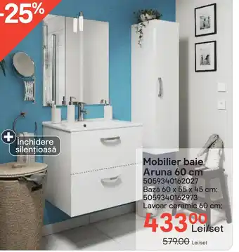 Mobilier baie Aruna 60 cm