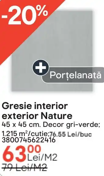 Gresie interior exterior Nature