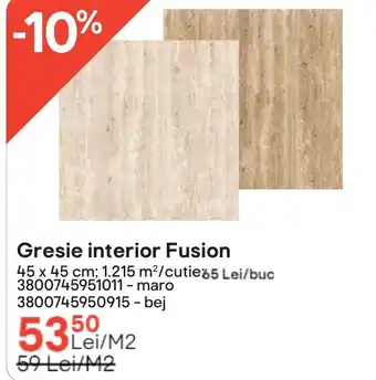 Gresie interior Fusion