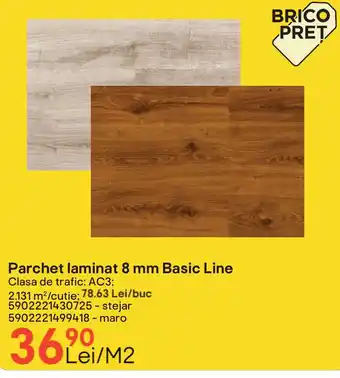 Brico Depôt Parchet laminat 8 mm Basic Line Ofertă