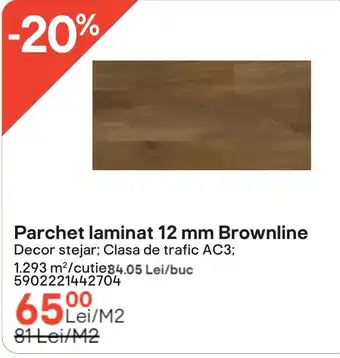 Brico Depôt Parchet laminat 12 mm Brownline Ofertă