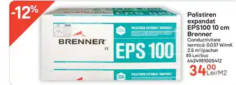 Polistiren expandat EPS100 10 cm Brenner