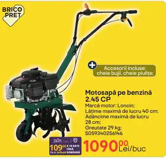 Brico Depôt Motosapă pe benzină 2.45 CP Ofertă