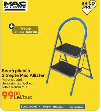 Brico Depôt Scară pliabilă 2 trepte Mac Allister Ofertă