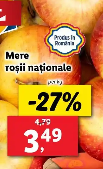 Lidl Mere roşii naționale Ofertă