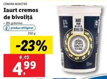 Lidl CĂMARA NOASTRĂ Iaurt cremos de bivoliţă Ofertă