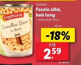 Lidl FRESHONA Fasole albă, bob lung Ofertă