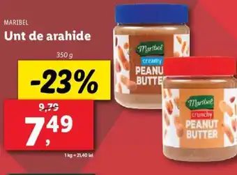 Lidl MARIBEL Unt de arahide Ofertă