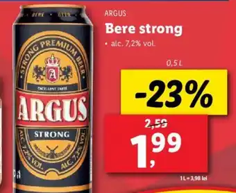 Lidl ARGUS Bere strong Ofertă
