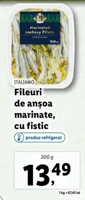 ITALIAMO Fileuri de anşoa marinate, cu fistic