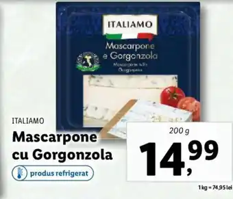 Lidl ITALIAMO Mascarpone cu Gorgonzola Ofertă
