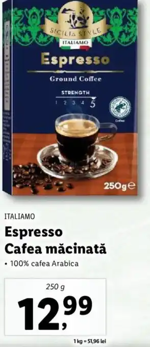 ITALIAMO Espresso Cafea măcinată