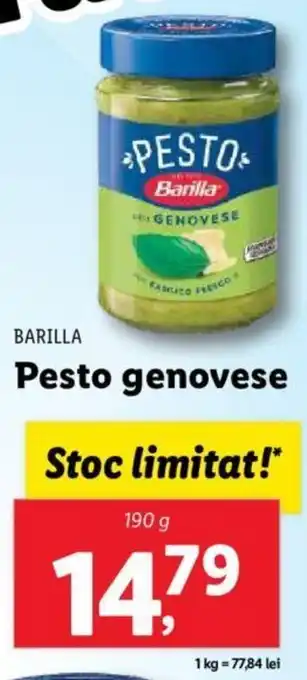Lidl BARILLA Pesto genovese Ofertă