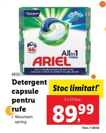 Lidl ARIEL Detergent capsule pentru rufe Ofertă