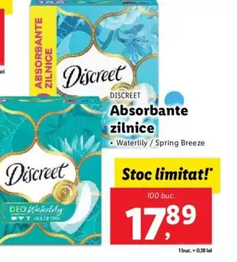 Lidl DISCREET Absorbante zilnice Ofertă