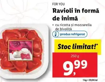 Lidl FOR YOU Ravioli în formă de inimă Ofertă