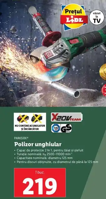 Lidl PARKSIDEⓇ Polizor unghiular Ofertă