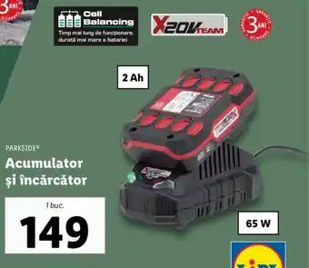 Lidl PARKSIDEⓇ Acumulator şi încărcător Ofertă