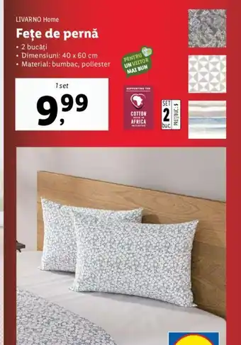 Lidl LIVARNO Home Fețe de pernă Ofertă