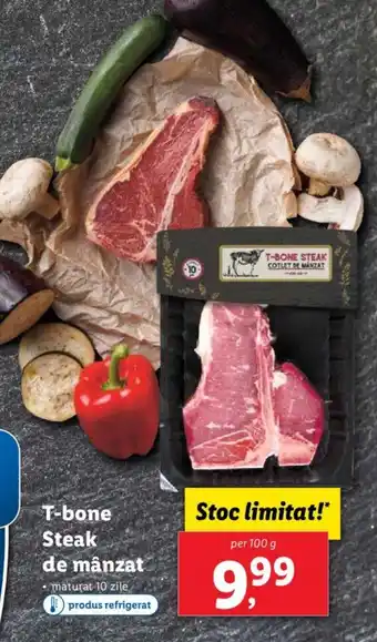 Lidl T-bone Steak de mânzat Ofertă