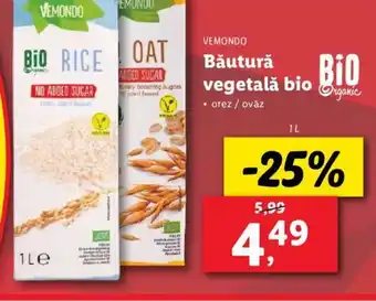 Lidl VEMONDO Băutură vegetală bio Ofertă
