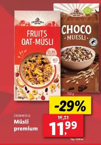CROWNFIELD Müsli premium