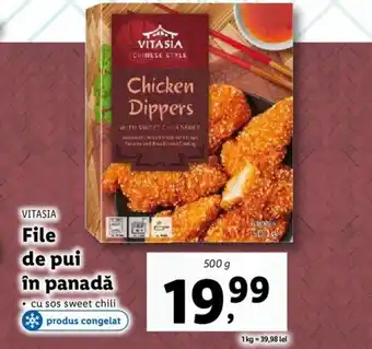 Lidl VITASIA File de pui în panadă Ofertă