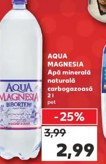 Kaufland AQUA MAGNESIA Apă minerală naturală carbogazoasă 2L Ofertă