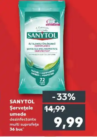 Kaufland SANYTOL Şerveţele umede Ofertă
