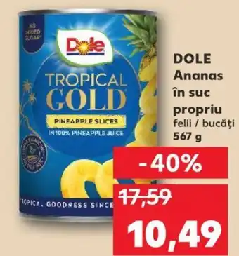 Kaufland DOLE Ananas în suc propriu Ofertă