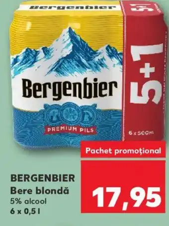 Kaufland BERGENBIER Bere blondă Ofertă