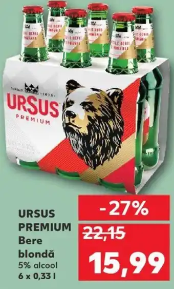 Kaufland URSUS PREMIUM Bere blondă Ofertă