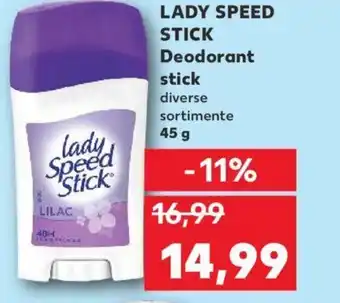 Kaufland LADY SPEED STICK Deodorant stick Ofertă