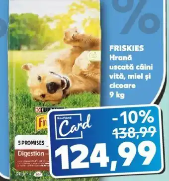 Kaufland FRISKIES Hrană uscată câini vită, miel şi cicoare 9 kg Ofertă