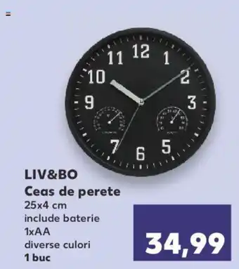 Kaufland LIV&BO Ceas de perete Ofertă