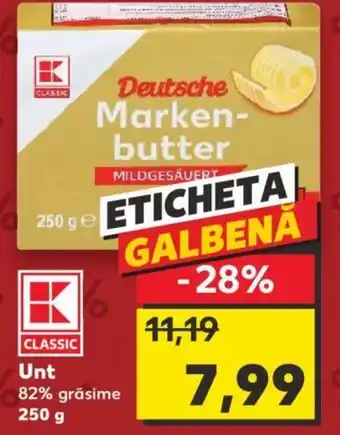 Kaufland Unt 82% grăsime Ofertă