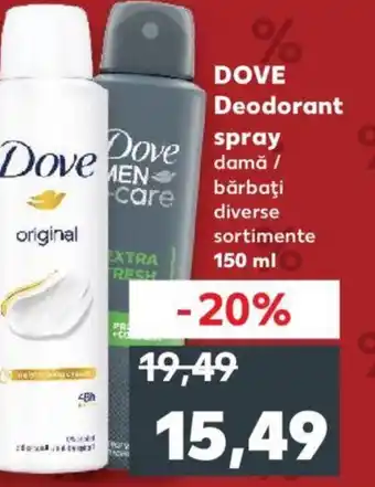 Kaufland DOVE Deodorant spray Ofertă