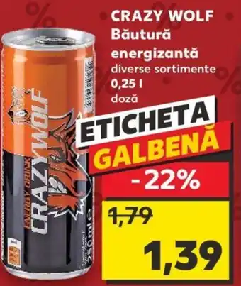 Kaufland CRAZY WOLF Băutură energizantă Ofertă